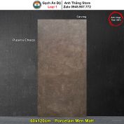 Gạch 60x120 Ấn Độ Pizarra Choco Nâu Đất