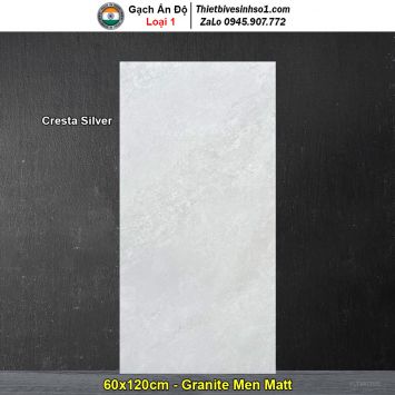 Gạch 60x120 Ấn Độ Cresta Silver Vân Xi Măng