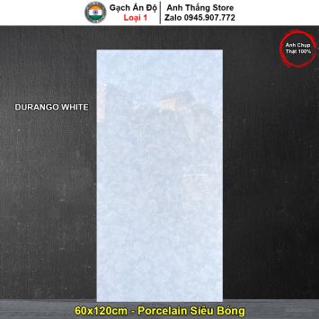 Gạch 60x120 Ấn Độ DURANGO WHITE