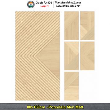 Gạch 80x160 Ấn Độ Woody Pine