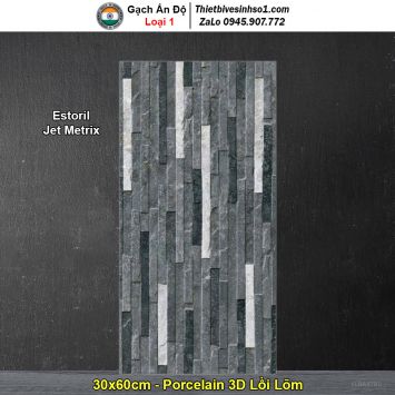 Gạch Ốp Trang Trí 30x60 Ấn Độ Estoril Jet Metrix