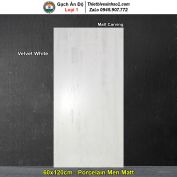 Gạch 60x120 Ấn Độ Velvet White Vân Xám