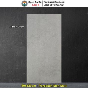 Gạch 60x120 Ấn Độ Altron Grey Vân Xi Măng