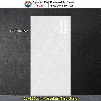 Gạch 60x120 Ấn Độ Spirit Bianco Vân Đá Xám