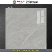 Gạch 80x80 Ấn Độ Flake Grey Vân Ghi Xám