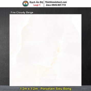 Gạch 1,2m x 1,2m Ấn Độ Fire Cloudy Beige