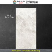 Gạch 60x120 Ấn Độ Earth Stone White Vân Đá Sáng