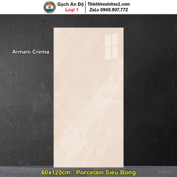 Gạch 60x120 Ấn Độ Armani Crema Vàng Kem