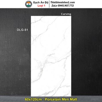 Gạch 60x120 Ấn Độ DLG-51 Trắng Khói