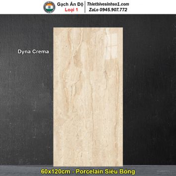 Gạch 60x120 Ấn Độ Dyna Crema Vân Vàng Nâu