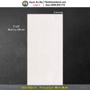 Gạch 80x160 Ấn Độ Craft Marley White