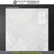 Gạch 80x80 Ấn Độ Himalaya Blanco Vân Đá Xám