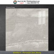 Gạch 80x80 Ấn Độ Roma Grey Vân Ghi Xám