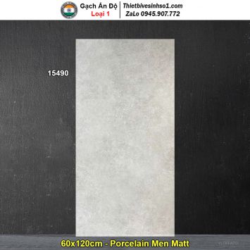 Gạch 60x120 Ấn Độ 15490 Vân Xi Măng