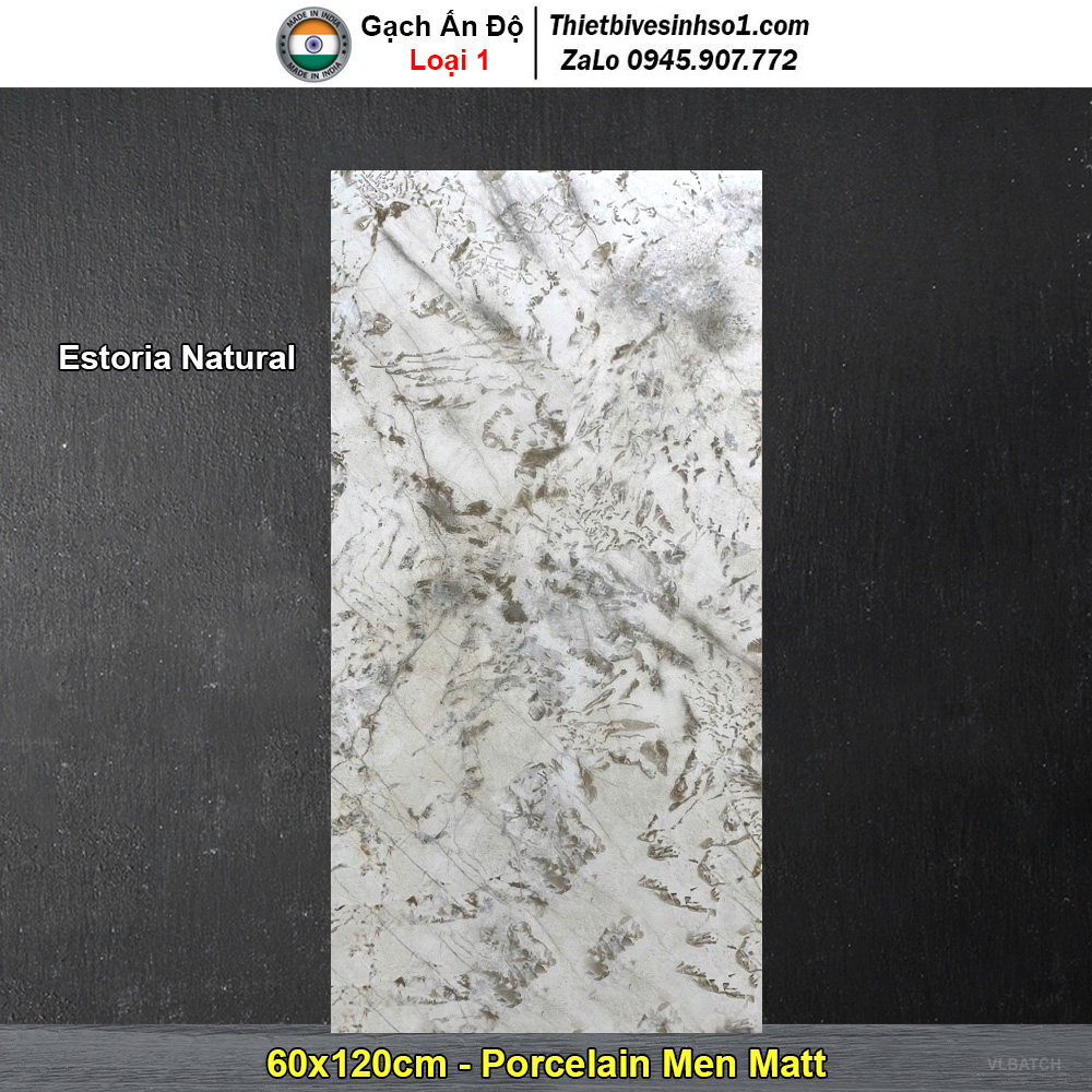 Gạch 60x120 Ấn Độ Estoria Natural