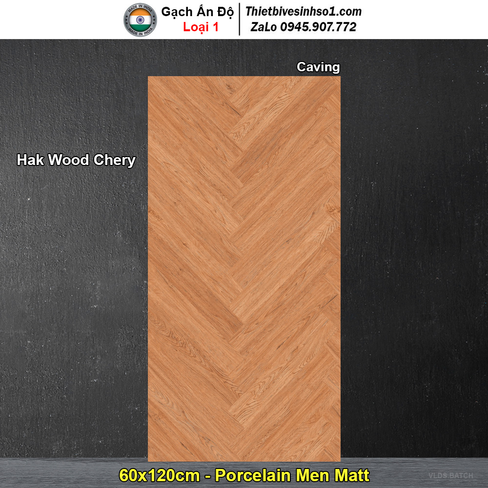 Gạch 60x120 Ấn Độ Hak Wood Chery