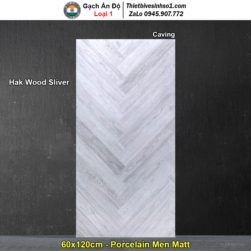 Gạch 60x120 Ấn Độ Hak Wood Sliver