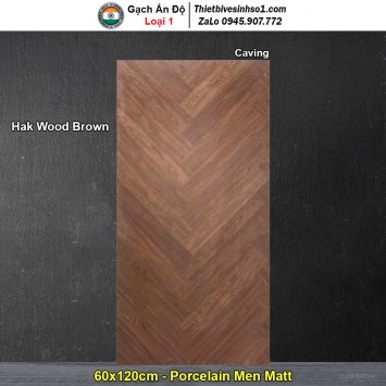 Gạch 60x120 Ấn Độ Hak Wood Brown