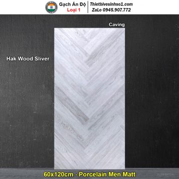 Gạch 60x120 Ấn Độ Hak Wood Sliver