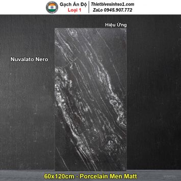 Gạch 60x120 Ấn Độ Nuvalato Nero