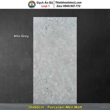 Gạch 30x60 Ấn Độ Alto Grey Vân Xám