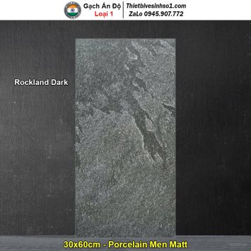 Gạch 30x60 Ấn Độ Rockland Dark Vân Ghi