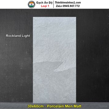 Gạch 30x60 Ấn Độ Rockland Light Vân Xám