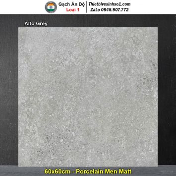 Gạch 60x60 Ấn Độ Alto Grey Vân Xám
