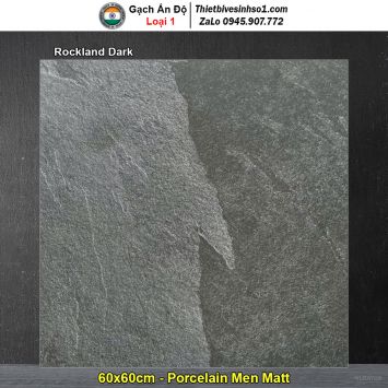 Gạch 60x60 Ấn Độ Rockland Dark Vân Ghi