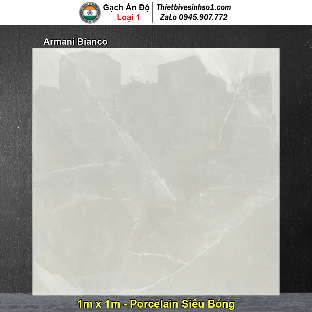 Gạch 1m x 1m Ấn Độ Armani Bianco Gạch 1m x 1m Ấn Độ Armani Bianco