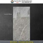 Gạch 60x120 Ấn Độ Lorent Grey Vân Ghi Xám
