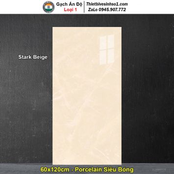 Gạch 60x120 Ấn Độ Stark Beige Vân Đá Vàng