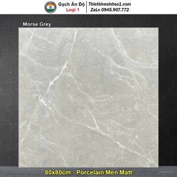 Gạch 80x80 Ấn Độ Morse Grey