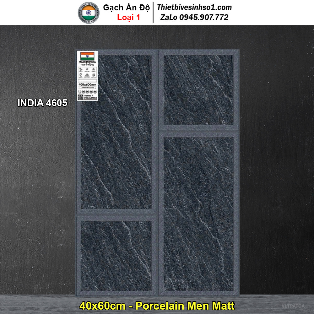 Gạch 40x60 Ấn Độ INDIA 4605 Lát Sân