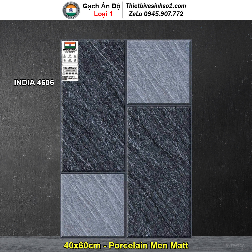 Gạch 40x60 Ấn Độ INDIA 4606 Lát Sân
