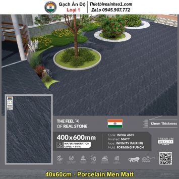 Gạch 40x60 Ấn Độ INDIA 4601 Vân Xi Măng