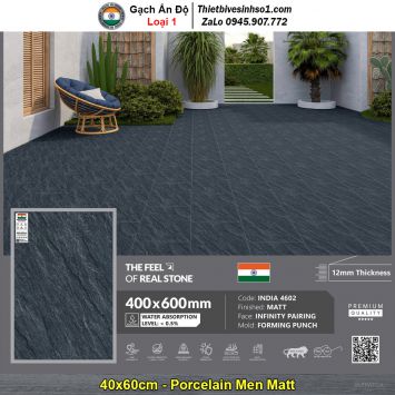 Gạch 40x60 Ấn Độ INDIA 4602 Vân Xi Măng