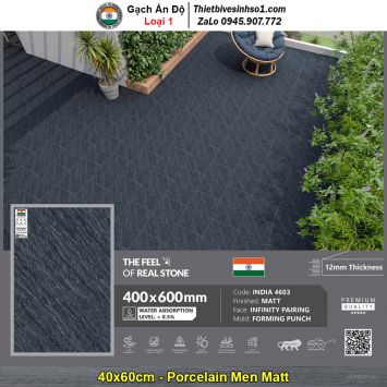 Gạch 40x60 Ấn Độ INDIA 4603 Vân Xi Măng