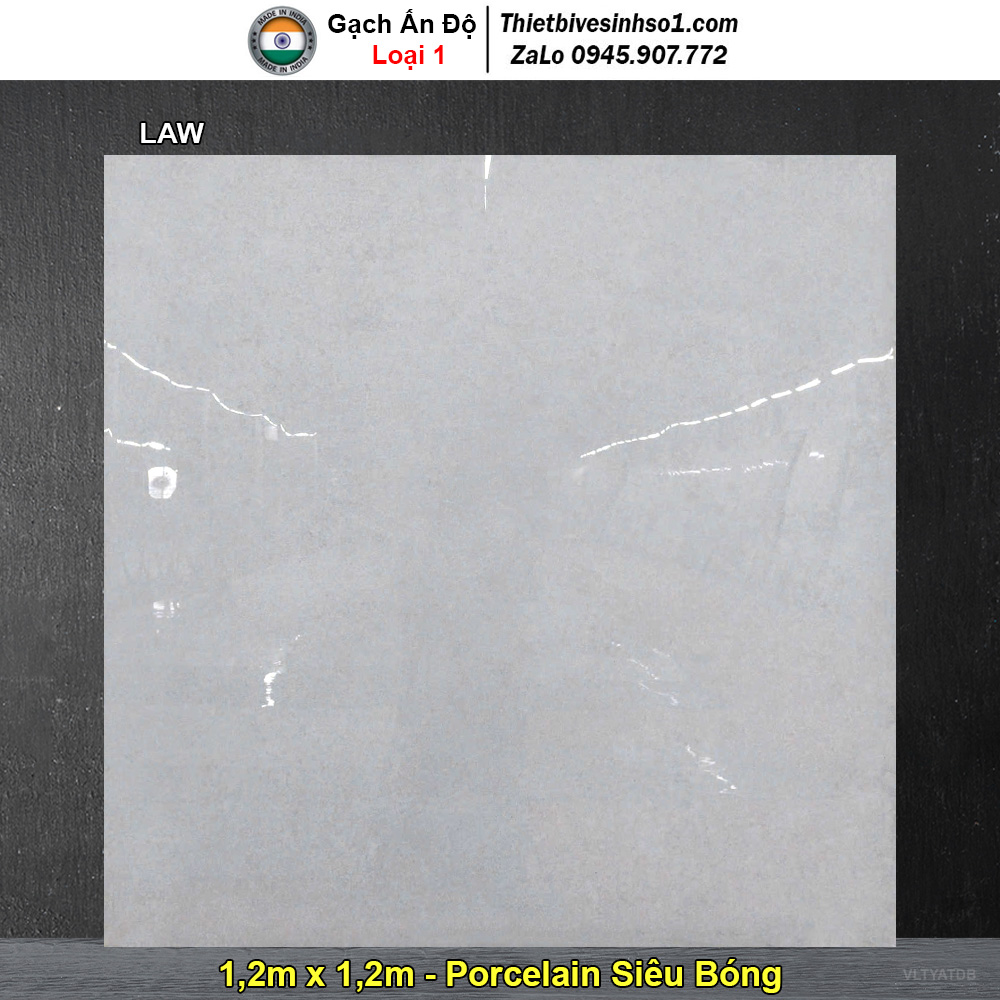 Gạch 1,2m x 1,2m Ấn Độ LAW Vân Đá