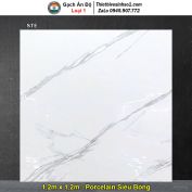 Gạch 1,2m x 1,2m Ấn Độ STE Trắng Khói
