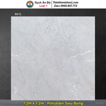 Gạch 1,2m x 1,2m Ấn Độ BEG Vân Đá
