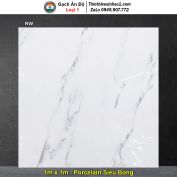 Gạch 1m x 1m Ấn Độ RW Trắng Khói