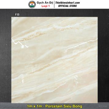 Gạch 1m x 1m Ấn Độ FB Vân Đá Vàng