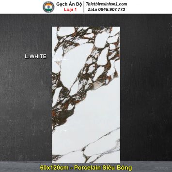Gạch 60x120 Ấn Độ L.WHITE