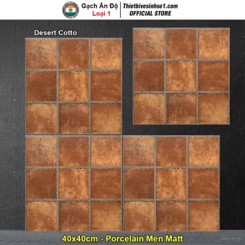 Gạch 40x40 Ấn Độ Desert Cotto Lát Sân