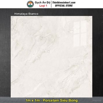 Gạch 1m x 1m Ấn Độ Himalaya Bianco