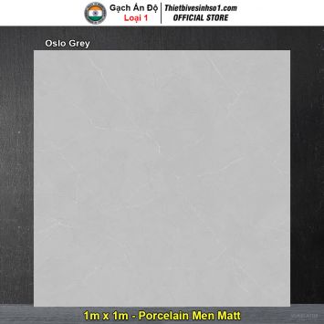 Gạch 1m x 1m Ấn Độ Oslo Grey