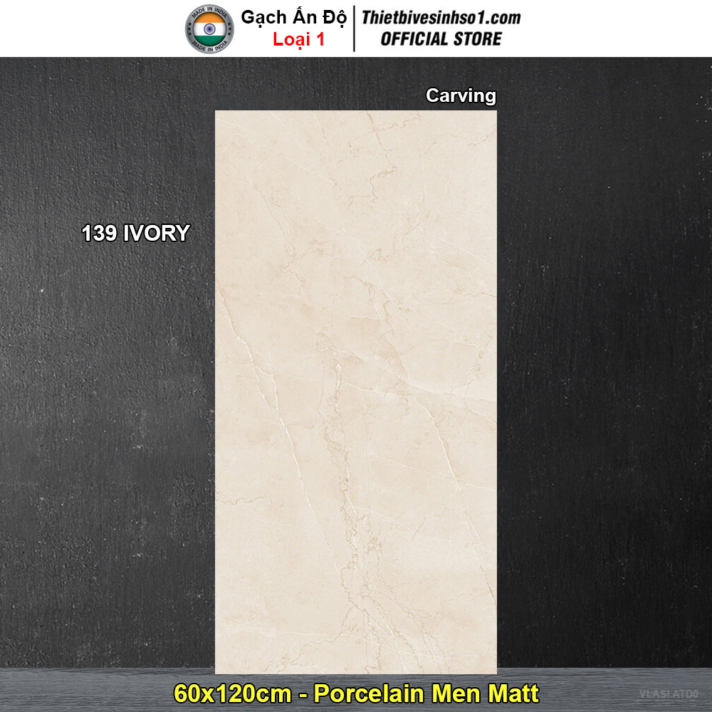 Gạch 60x120 Ấn Độ 139 IVORY