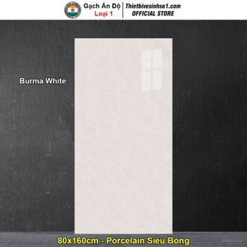 Gạch 80x160 Ấn Độ Burma White