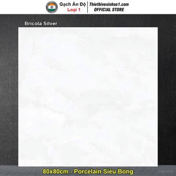 Gạch 80x80 Ấn Độ Bricola Silver
